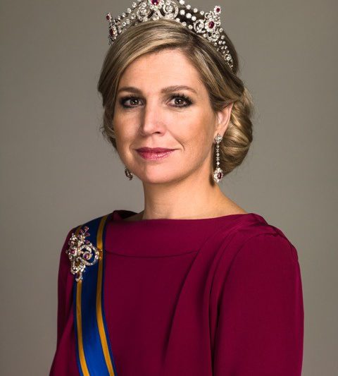 Koos Breukel, foto in kleur van Koningin Máxima, 2013.